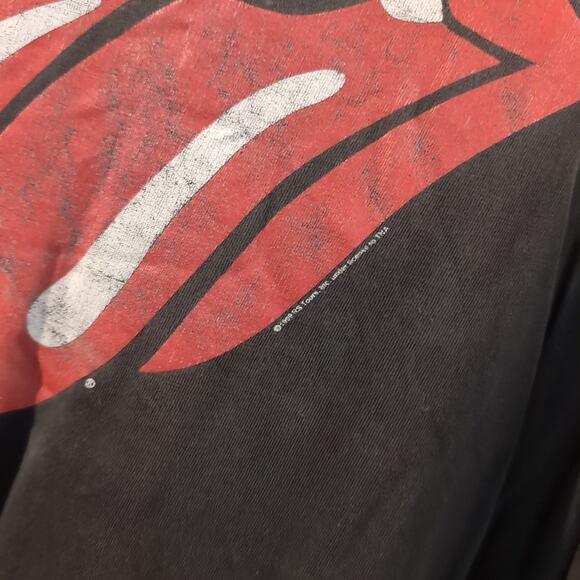 Rolling Stones Vintage 90s Faded Distressed Tongue Classic Rock Shirt XL Cygnus - Picture 3 of 7